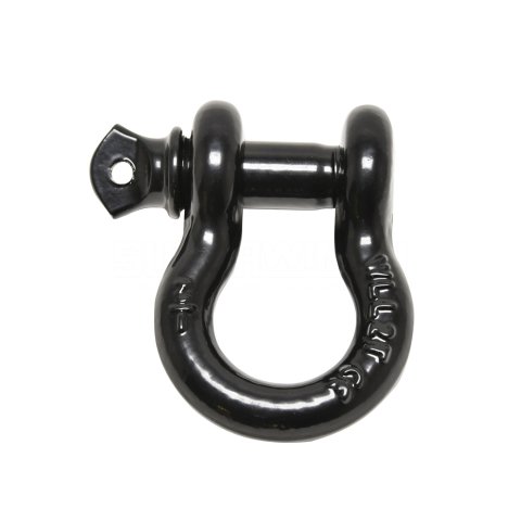 Shackle - 7/8 in Pin - 10000 lb Working Load Limit - Steel - Black Paint - Pair