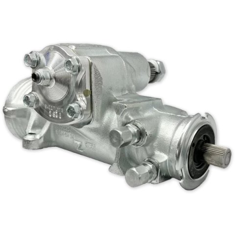 Steering Box - Power - Sportsman 700 Series - 3-Bolt - 3/4 in 30 Spline - 10 to 1 Ratio - 0.210 in Valve - Iron - Natural - Universal - Each