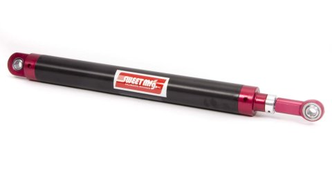 Wing Cylinder - Hydraulic Adjustment - 8-1/2 in Travel - Black / Red Anodized - Sprint Car - Each