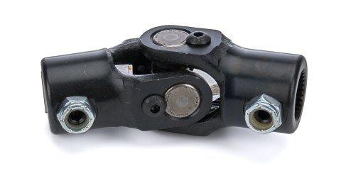 Steering Universal Joint - Single Joint - 3/4 in 30 Spline to 3/4 in Double D - Steel - Black Paint - Each