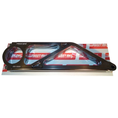 Steering Column Bracket - 1-3/4 in Diameter Tube - Clamp / Bolt-On - 9-3/8 in Length - Aluminum - Black Anodized - Pair