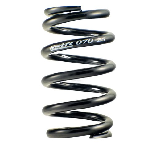 Coil Spring - Coil-Over - Barrel - 2.5 in ID - 7 in Length - 700 lb/in Spring Rate - Steel - Black Powder Coat - Each