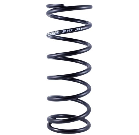Coil Spring - Coil-Over - 3 in ID - 10 in Length - 500 lb/in Spring Rate - Steel - Black Powder Coat - Each
