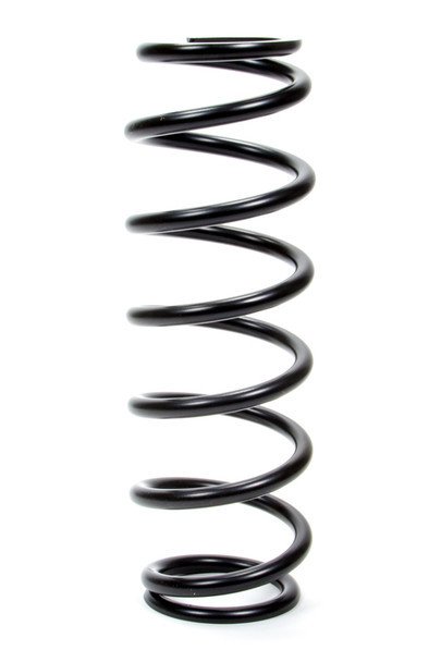 Coil Spring - Coil-Over - Barrel - 2.5 in ID - 12 in Length - 350 lb/in Spring Rate - Steel - Black Powder Coat - Each