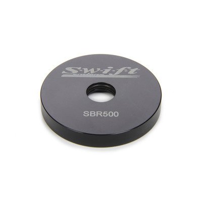 Bump Stop Cup - Single Spring - 2.000 in OD - 0.500 in Thru Hole - Aluminum - Black Anodized - Swift Bump Spring - Each