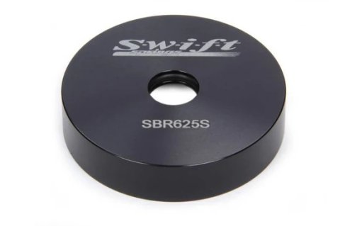Spring Cup - Bump Stop - Steel - 2-1/2 in Springs - Aluminum - Black Anodized - Each