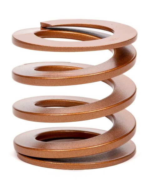 Bump Stop Spring - Flat Wire - 2.25 in Free Length - 2.3 in OD - 400 lb/in Spring Rate - Steel - Copper Powder Coat - Each