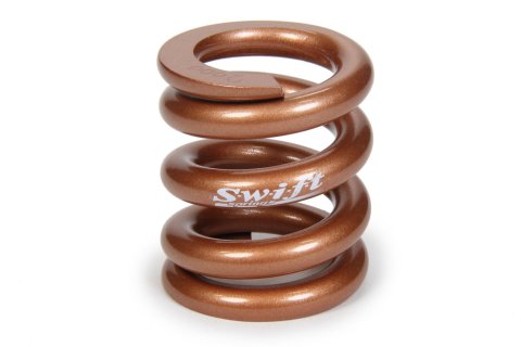 Bump Stop Spring - Round Wire - 2.25 in Free Length - 2 in OD - 2000 lb/in Spring Rate - Steel - Copper Powder Coat - Each