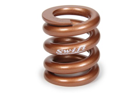 Bump Stop Spring - Round Wire - 2.25 in Free Length - 2 in OD - 2500 lb/in Spring Rate - Steel - Copper Powder Coat - Each
