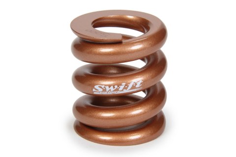 Bump Stop Spring - Round Wire - 2.25 in Free Length - 2 in OD - 5000 lb/in Spring Rate - Steel - Copper Powder Coat - Each