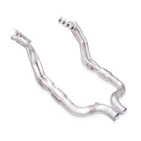 Headers - Long Tube - 1.875 in Primary - 3 in Collector - Converters Included - Hardware Included - Stainless - Natural - Ford Coyote - Ford Mustang 2015-23 - Kit