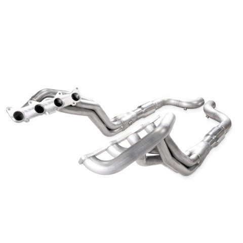 Headers - Long Tube - 1.875 in Primary - 3 in Collector - Converters Included - Stainless - Natural - Ford Coyote - Ford Mustang 2015-23 - Kit