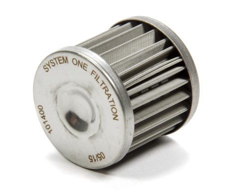 Fuel Filter Element - 30 Micron - Stainless Element - System One Pro-Street Billet In-Line Fuel Filters - Each
