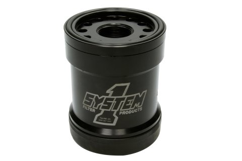 Oil Filter - HP6 - Canister - Screw-On - 5.25 in Tall - 1-1/2-12 in Thread - Replaceable Element - Aluminum - Black Anodized - Universal - Each