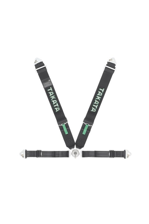 Harness - 4-Point - Race - Camlock - Pull Up Adjust - Clip-In - Individual Harness - Black - Kit