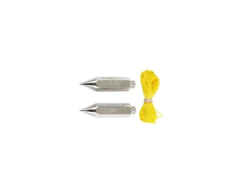 Plumb Bob - 2 Steel Bobs - String Included - Kit