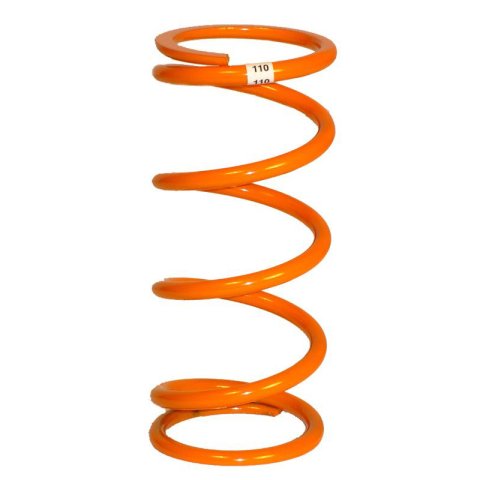 Coil Spring - Coil-Over - 1.63 in ID - 5 in Length - 120 lb/in Spring Rate - Steel - Orange Powder Coat - Each