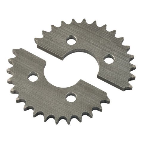 Axle Pulley - 33 Tooth - Aluminum - Natural - Quarter Midget - Each