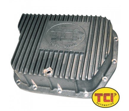 Transmission Pan - Deep Sump - Finned - Adds 4.0 qt Capacity - Aluminum - Natural - Torqueflite 727 / 46RH / 48RE - Kit