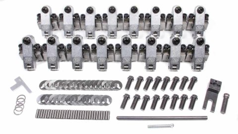 Rocker Arm - SportComp - Shaft Mount - 1.70 Ratio - Full Roller - Aluminum - Natural - Big Block Chevy - Kit
