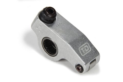 Rocker Arm - Shaft Mount - 1.60 Ratio - Full Roller - 0.080 Left Offset - On Shaft - 1.450 in Long - Aluminum - Natural - Big Block Chevy / Small Block Ford - Each