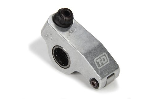 Rocker Arm - Shaft Mount - 1.60 Ratio - Full Roller - 0.080 Right Offset - On Shaft - 1.450 in Long - Aluminum - Natural - Big Block Chevy / Small Block Ford - Each