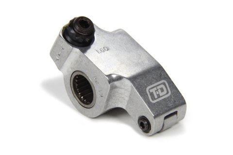 Rocker Arm - Shaft Mount - 1.60 Ratio - Full Roller - 0.550 Left Offset - On Shaft - 1.450 in Long - Aluminum - Natural - Big Block Chevy / Small Block Ford - Each