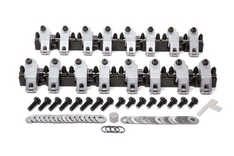 Rocker Arm - Shaft Mount - 1.80 Ratio - Full Roller - Aluminum - Natural - GM LS-Series - LS7 - Kit