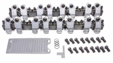 Rocker Arm - Shaft Mount - 1.60 Ratio - Full Roller - Aluminum - Natural - Aluminum Dart Sportsman 2 / Pro 1 - Small Block Chevy - Kit