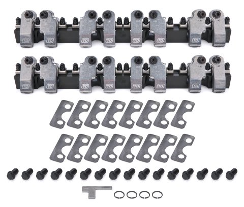 Rocker Arm - Shaft Mount - 1.60 Ratio - Full Roller - Aluminum - Natural - Small Block Chevy - Kit
