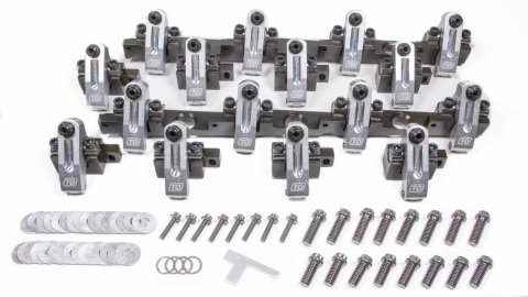 Rocker Arm - Shaft Mount - 1.70 Ratio - Full Roller - Aluminum - Natural - Brodix 2x / 2Xtra - Big Block Chevy - Kit