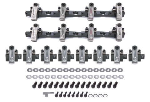 Rocker Arm - Shaft Mount - 1.70 Ratio - Full Roller - Aluminum - Natural - Big Block Chevy - Kit