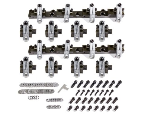 Rocker Arm - Shaft Mount - 1.80 Ratio - Full Roller - Aluminum - Natural - SR20 Brodix Heads - Big Block Chevy - Kit