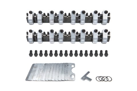 Rocker Arm - Shaft Mount - 1.60 Ratio - Full Roller - Aluminum - Natural - Small Block Ford - Kit