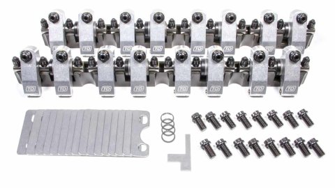 Rocker Arm - Shaft Mount - 1.65 Ratio - Full Roller - Aluminum - Natural - AFR 205 / 220 Big Valve - Small Block Ford - Kit