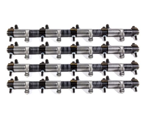 Rocker Arm - Adjustable - Shaft Mount - 1.65 / 1.60 Ratio - Full Roller - Steel - Natural - Mopar Gen III Hemi - Kit