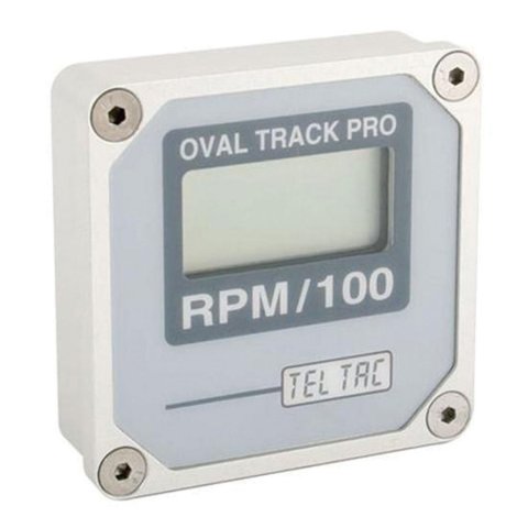 Tachometer - Oval Track - 15000 RPM - 9V Battery - Digital - 2-1/4 in Square - Mount / Hardware - Gray Face - Magneto / Electronic Ignitions - Each