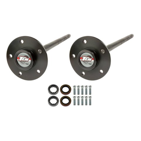 Axle Shaft - Performance Rear Axle Kit - 30.313 in Long - 28 Spline Carrier - 5 x 4.75 in Bolt Pattern - C-Clip - Chromoly - Black Oxide - GM 10-Bolt