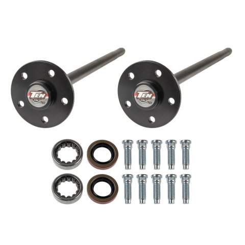 Axle Shaft - Performance Rear Axle Kit - 29.25 in Long - 28 Spline Carrier - 5 x 4.50 in Bolt Pattern - Steel - Black Oxide - Ford 8.8 in - Ford Mustang 1979-93 - Kit