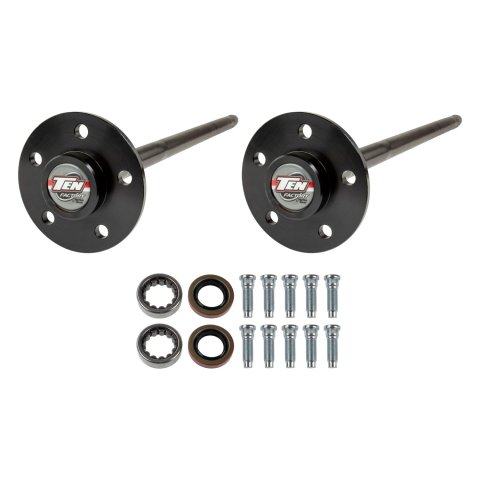 Axle Shaft - Performance Rear Axle Kit - 29.93 in Long - 28 Spline Carrier - 5 x 4.50 in Bolt Pattern - C-Clip - Steel - Black Oxide - Ford 8.8 in - F
