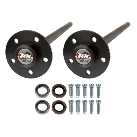Axle Shaft - Performance Rear Axle Kit - 29.93 in Long - 31 Spline Carrier - 5 x 4.50 in Bolt Pattern - C-Clip - Steel - Black Oxide - Ford 8.8 in - F