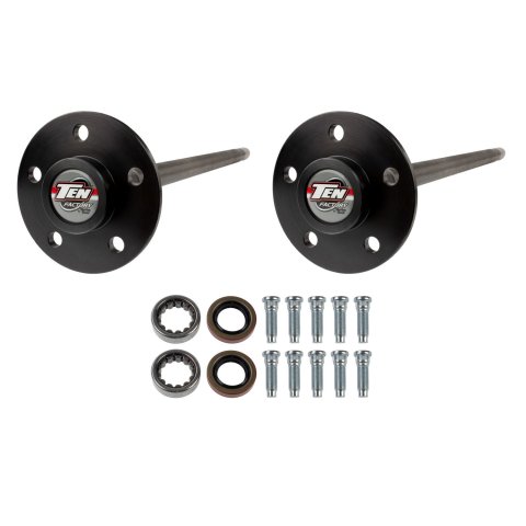 Axle Shaft - Performance Rear Axle Kit - 30.625 in Long - 28 Spline Carrier - 5 x 4.50 in Bolt Pattern - Steel - Black Oxide - Ford 8.8 in - Ford Mustang 1999-2004 - Kit