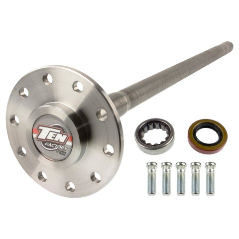 Axle Shaft - Performance Rear Axle Kit - 30.438 in Long - 28 Spline Carrier - 5 x 4.75 in Bolt Pattern - Steel - Natural - GM 8.5 in - GM A-Body 1973-77 - Kit