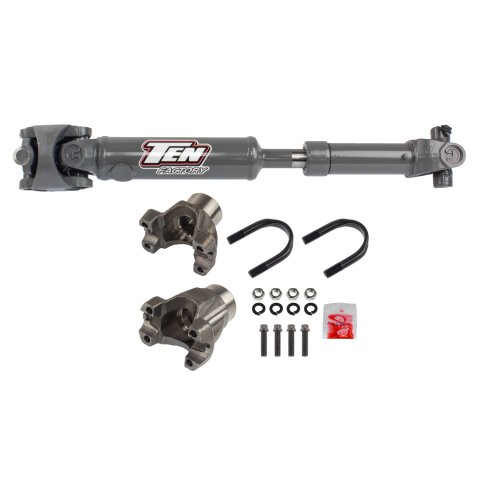 Drive Shaft - Performance - 1310 U-Joints - Hardware Included - Chromoly - Gray Paint - Rear - Jeep Wrangler JK 2007-18 - Kit