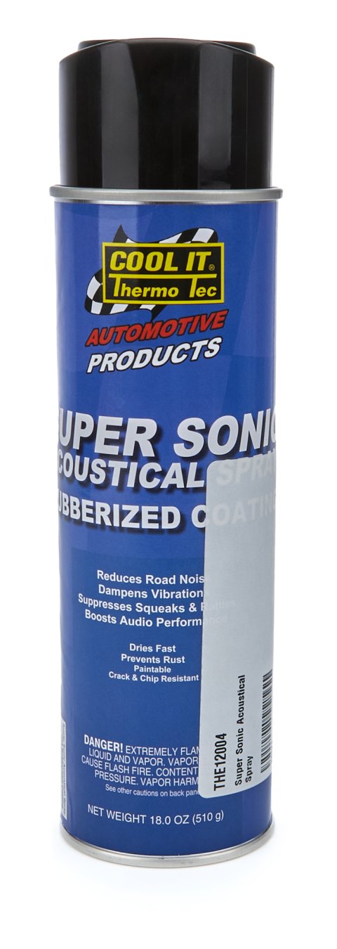 Acoustic Spray - Hi-Heat Metallic Coating - High Temperature - 18 oz Aerosol - Clear - Thermo Tec Exhaust Wrap - Each