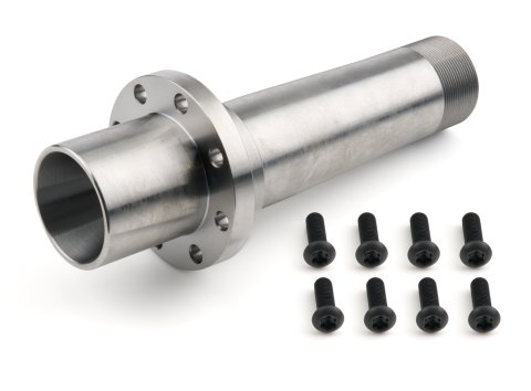 Rear Axle Snout - Bolt-On - 1.5 Degree Camber - 8-Bolt Flange - Bearing Sleeve - O-Ring - Steel - Tiger Brake Bracket - Wide 5 - Each