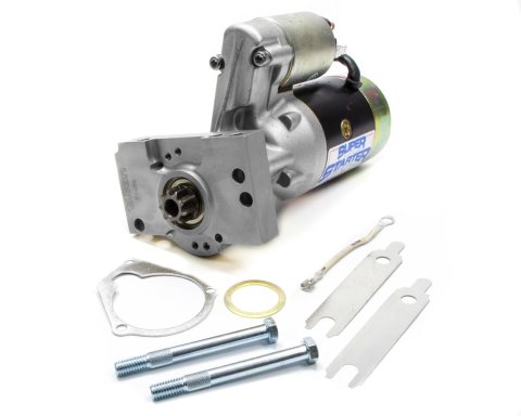 Starter - 40000-Series - 3.75:1 Gear Reduction - Black / Natural - 153 / 168 Tooth Flywheel - Straight Mount - Chevy V6 / V8 - Each