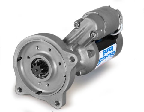 Starter - 40000-Series - 3.75:1 Gear Reduction - Black / Natural - 157 / 164 Tooth Flywheel - Ford FE-Series / Small Block - Each