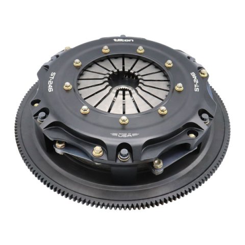 Clutch Kit - ST-246 - Dual Disc - 9.7 in Diameter - 1-1/8 x 26 Spline - Sprung Hub - Chromoly Flywheel - Organic - Gen V LT-Series - Kit