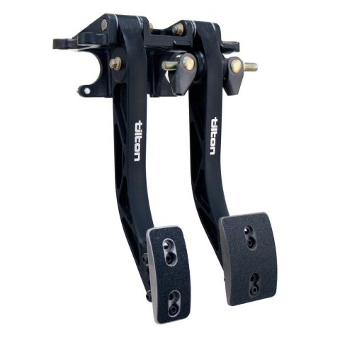 Pedal Assembly - 600-Series - Brake / Clutch - 5.0-6.2:1 Ratio - Forward Swinging Firewall Mount - Aluminum - Black Anodized - Each
